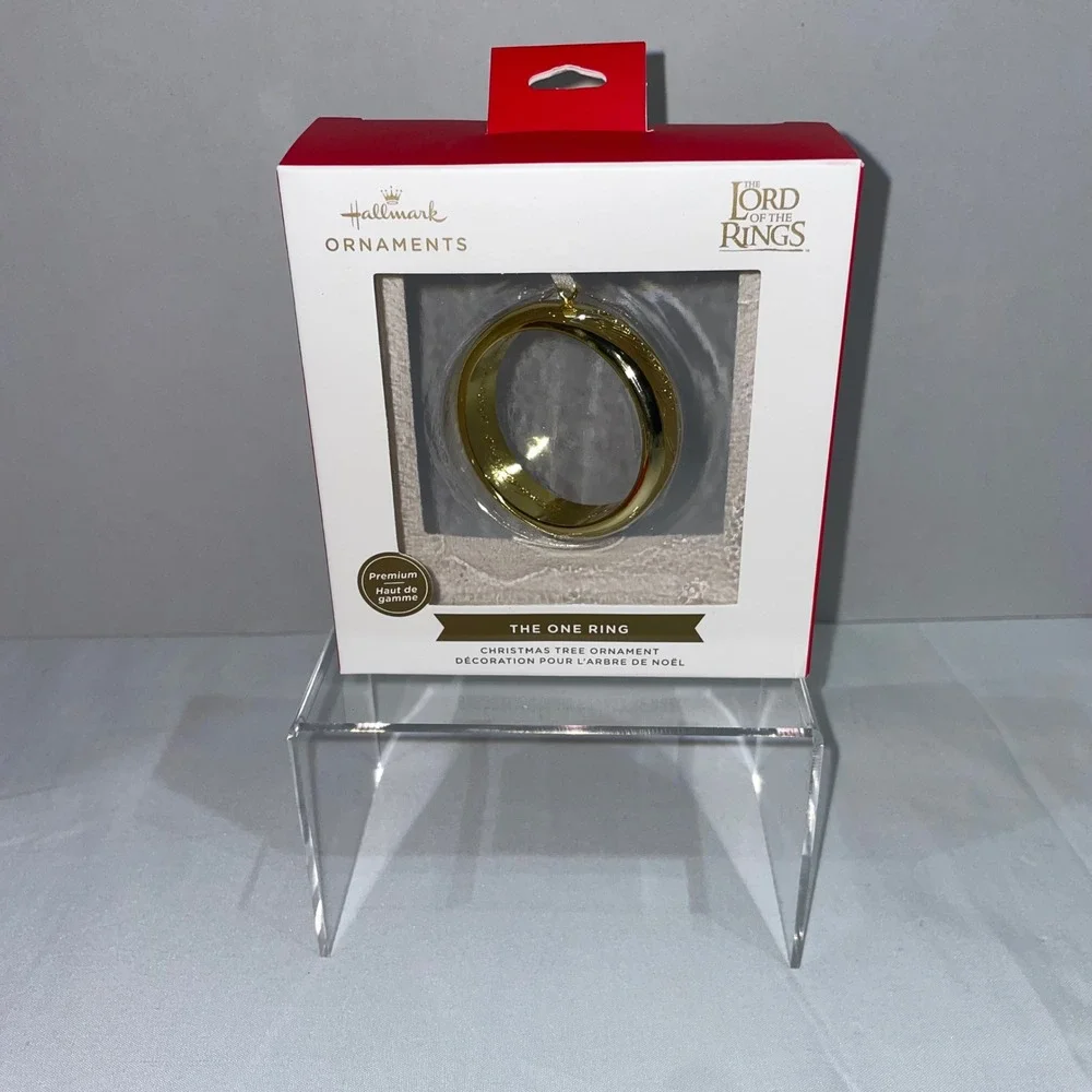 Hallmark The Lord of the Rings The One Ring Christmas Tree Ornament Gold New